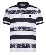 Black Wide Stripe Polo | Impulso
