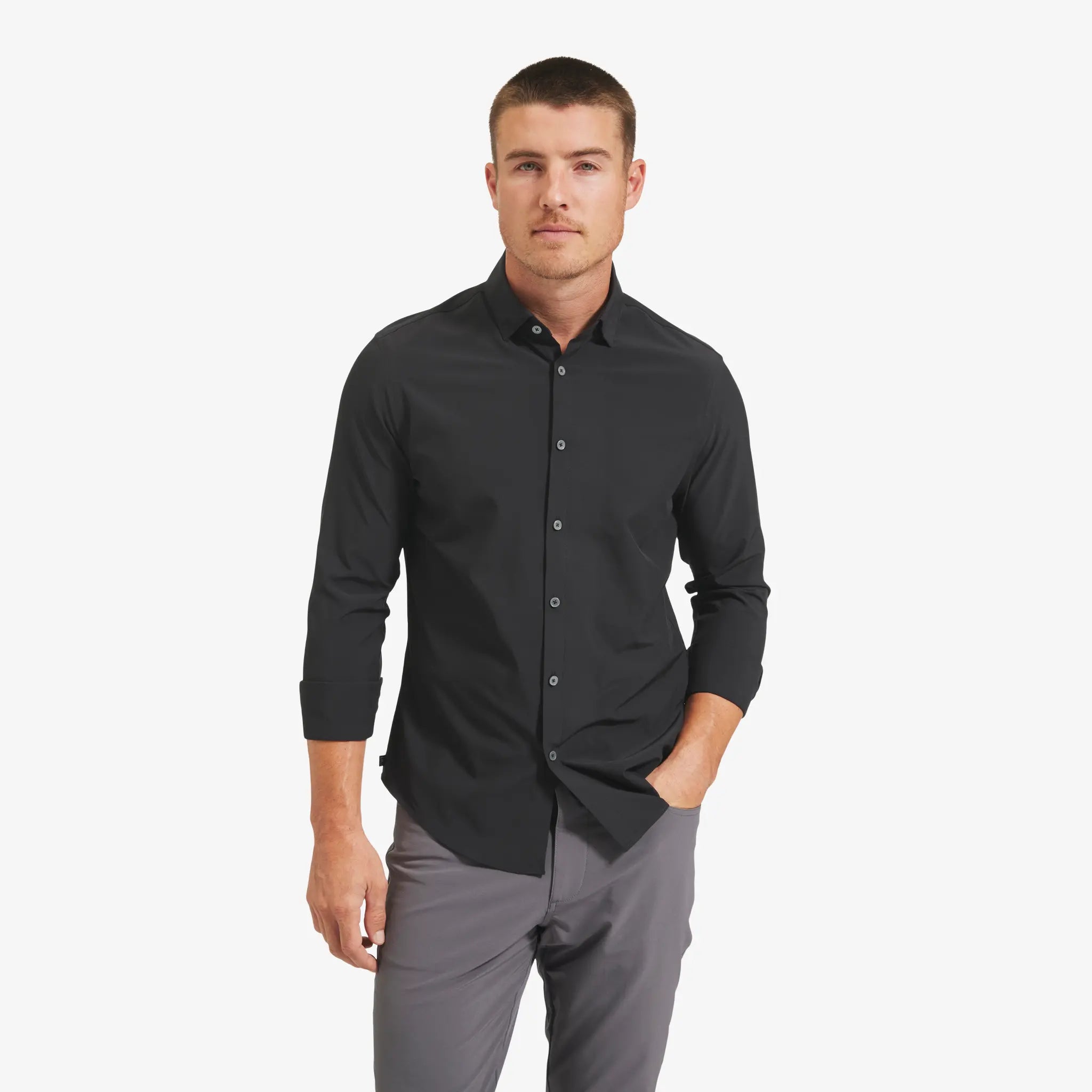 Black Leeward Dress Shirt Classic Fit Mizzen + Main