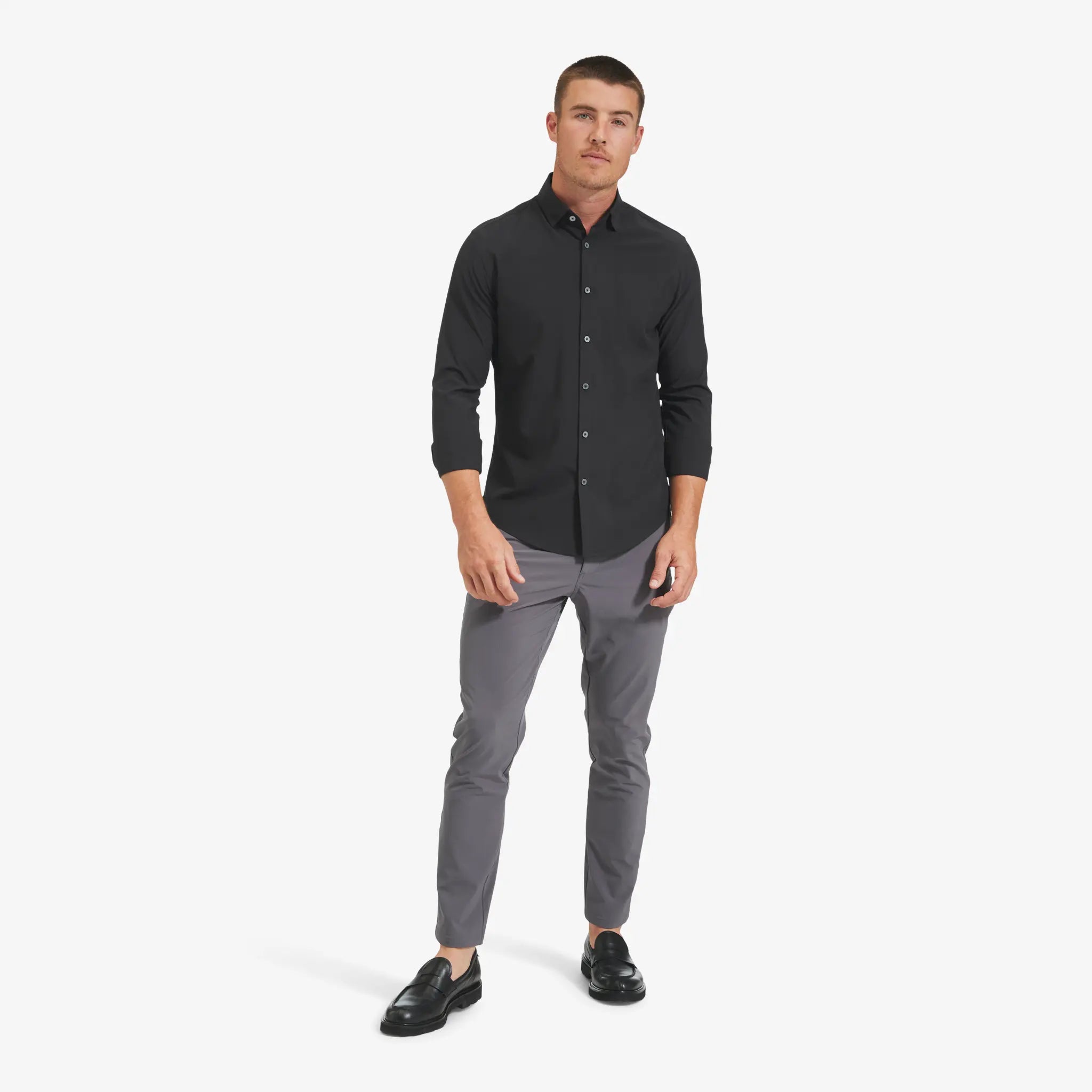 Black Leeward Dress Shirt Classic Fit Mizzen + Main