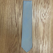 Black White Twill Silk Tie David Donahue