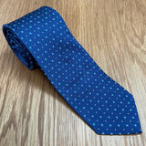 Blue Micro Silk Tie| David Donahue