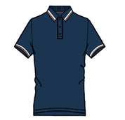 Navy With Brown Tipping Polo Lorenzoni