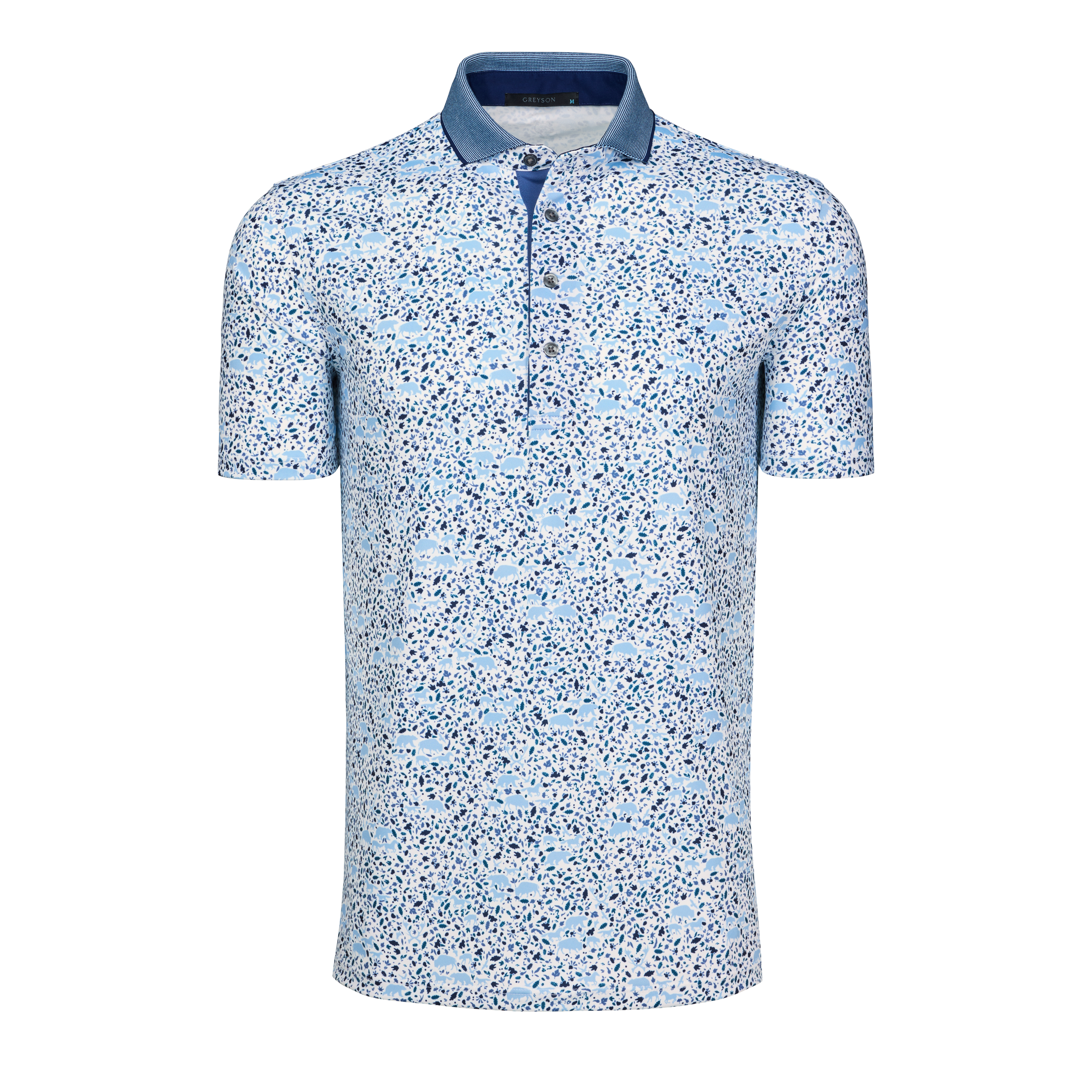 Buffalo Solider Short Sleeve Polo  Arctic Greyson Clothiers