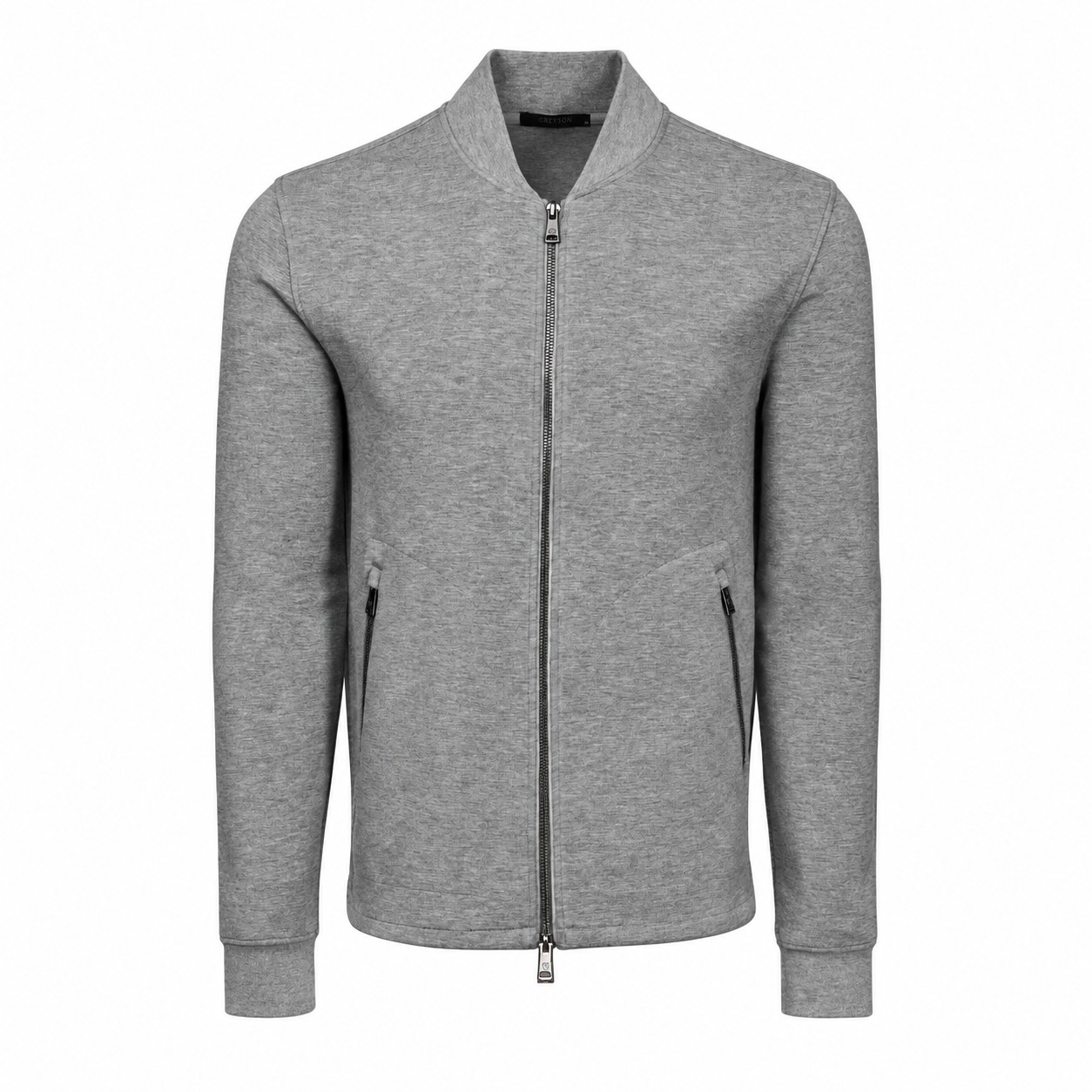 Calgary Luxe Bomber Jacket Medium Grey Heather Greyson Clothiers