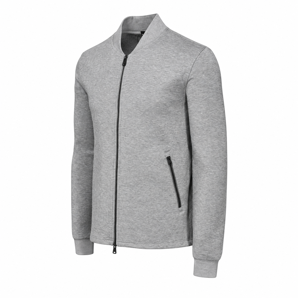 Calgary Luxe Bomber Jacket Medium Grey Heather Greyson Clothiers