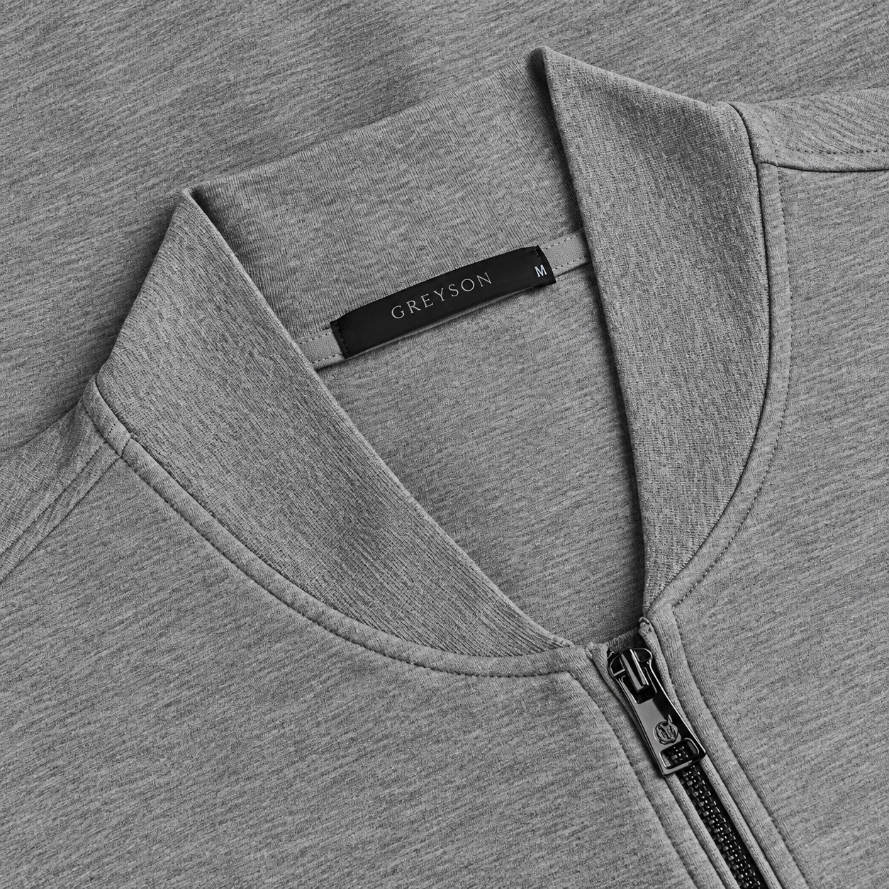 Calgary Luxe Bomber Jacket Medium Grey Heather Greyson Clothiers