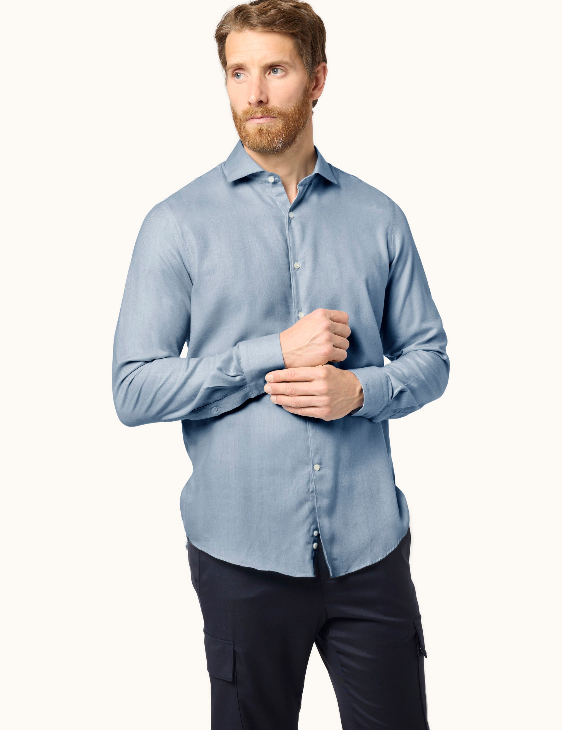 Camicia X-Soft Cotton Lyocell Shirt Lt Blue Paul & Shark 