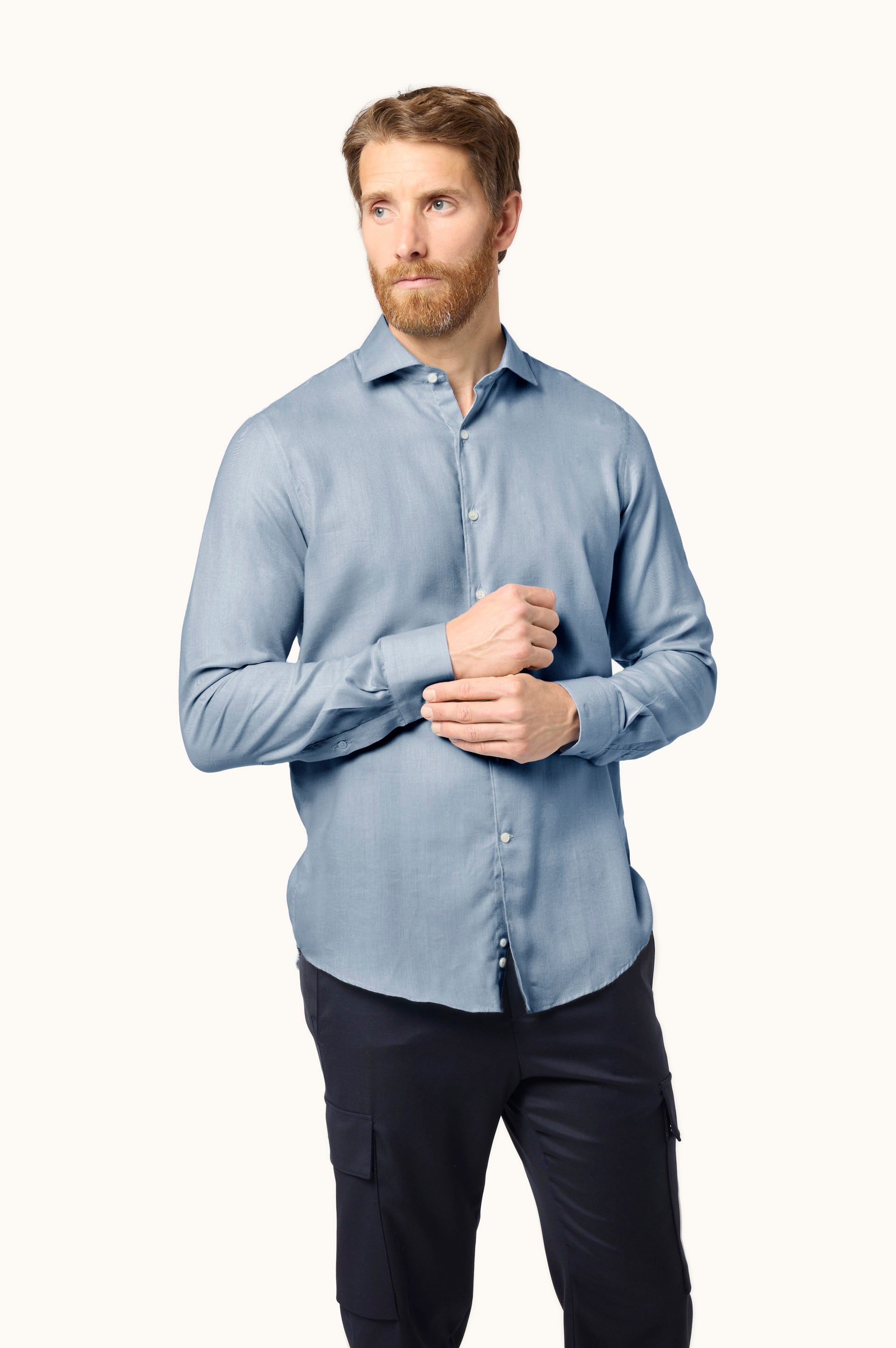 Camicia X-Soft Cotton Lyocell Shirt Lt Blue Paul & Shark 