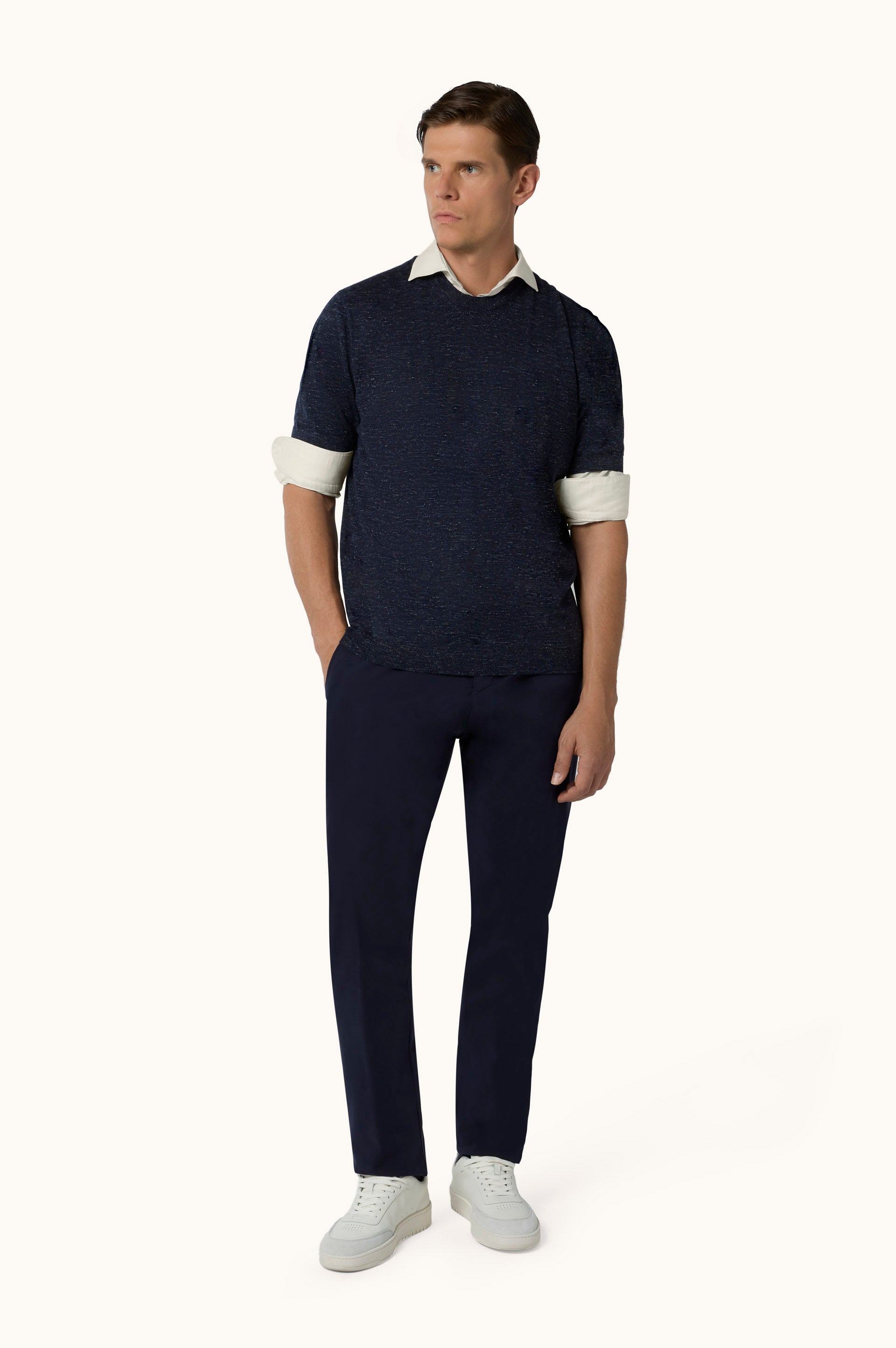 Camicia X-Soft Cotton Lyocell Shirt Off White Paul & Shark 
