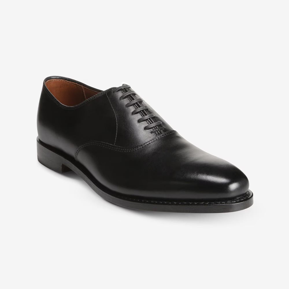 Carlyle plain toe oxford dress shoe black Allen Edmonds