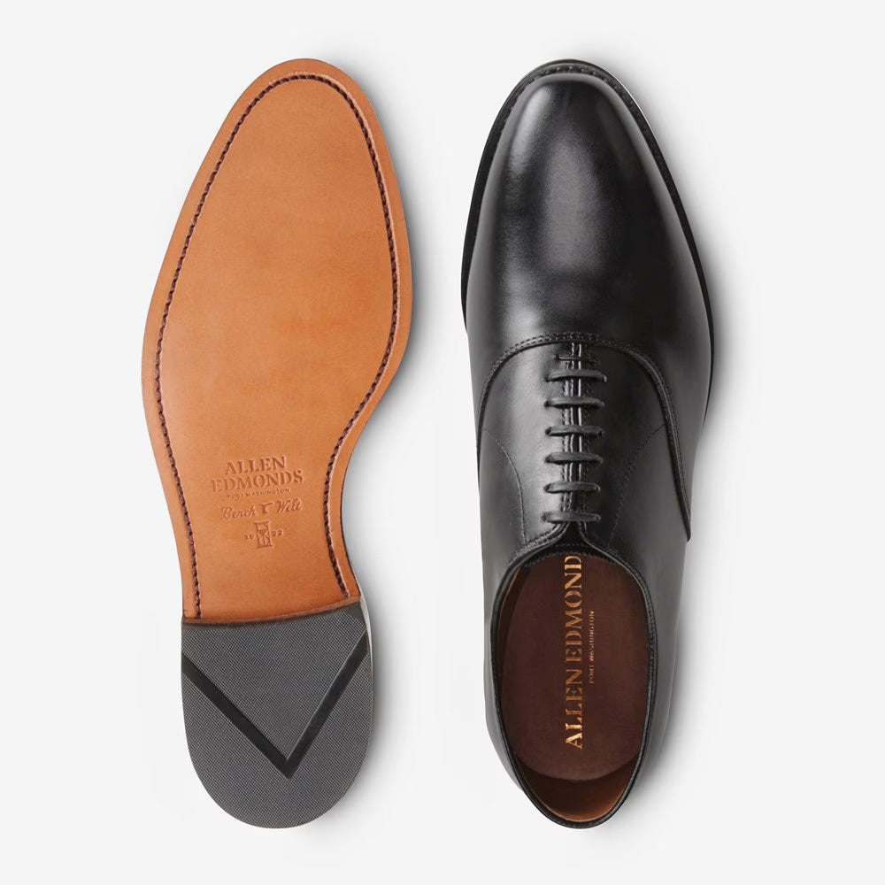 Carlyle plain toe oxford dress shoe black Allen Edmonds