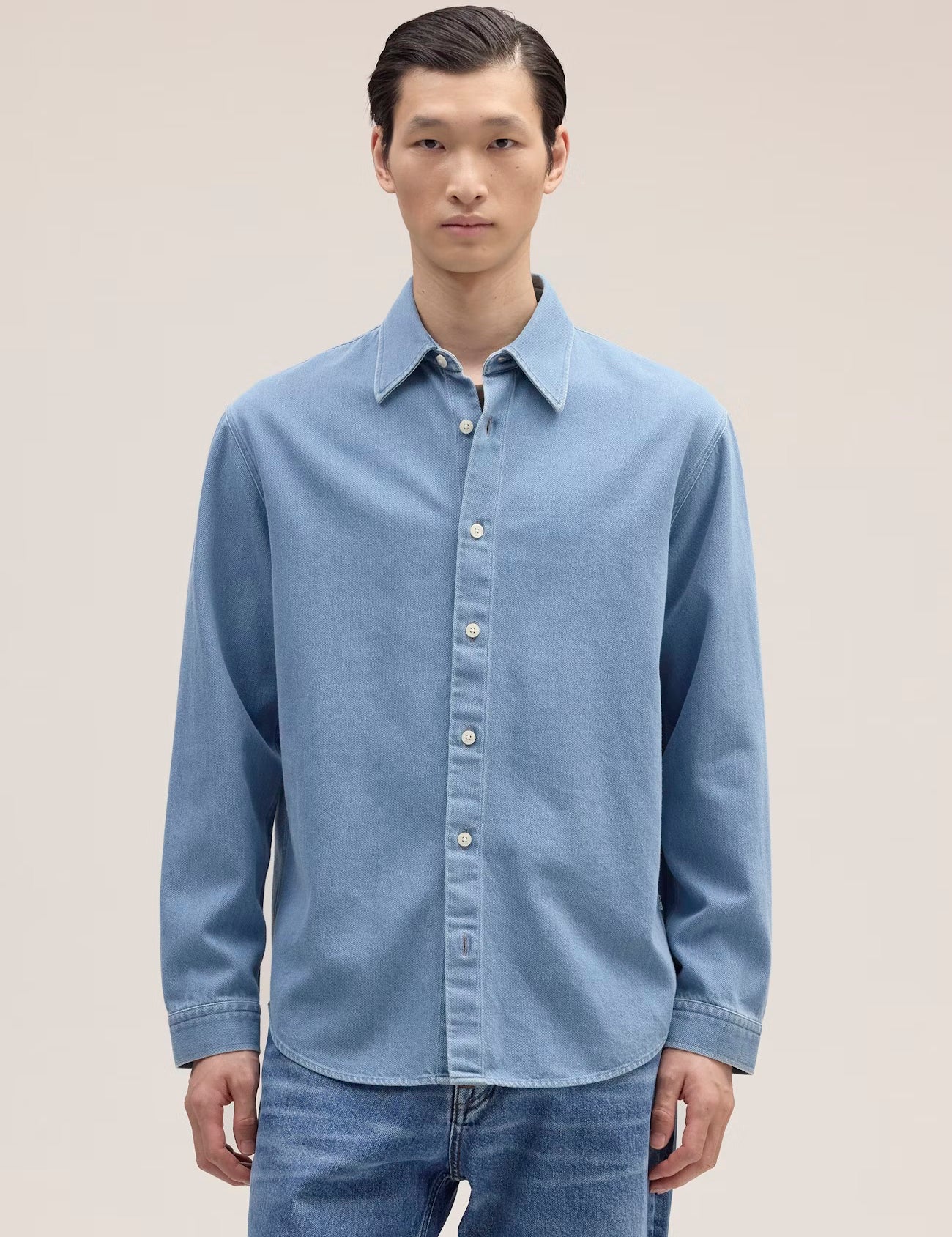 Casper Button Down Shirt in the color Blue Denim by NN.07