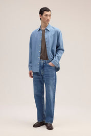 Casper Button Down Shirt in the color Blue Denim by NN.07