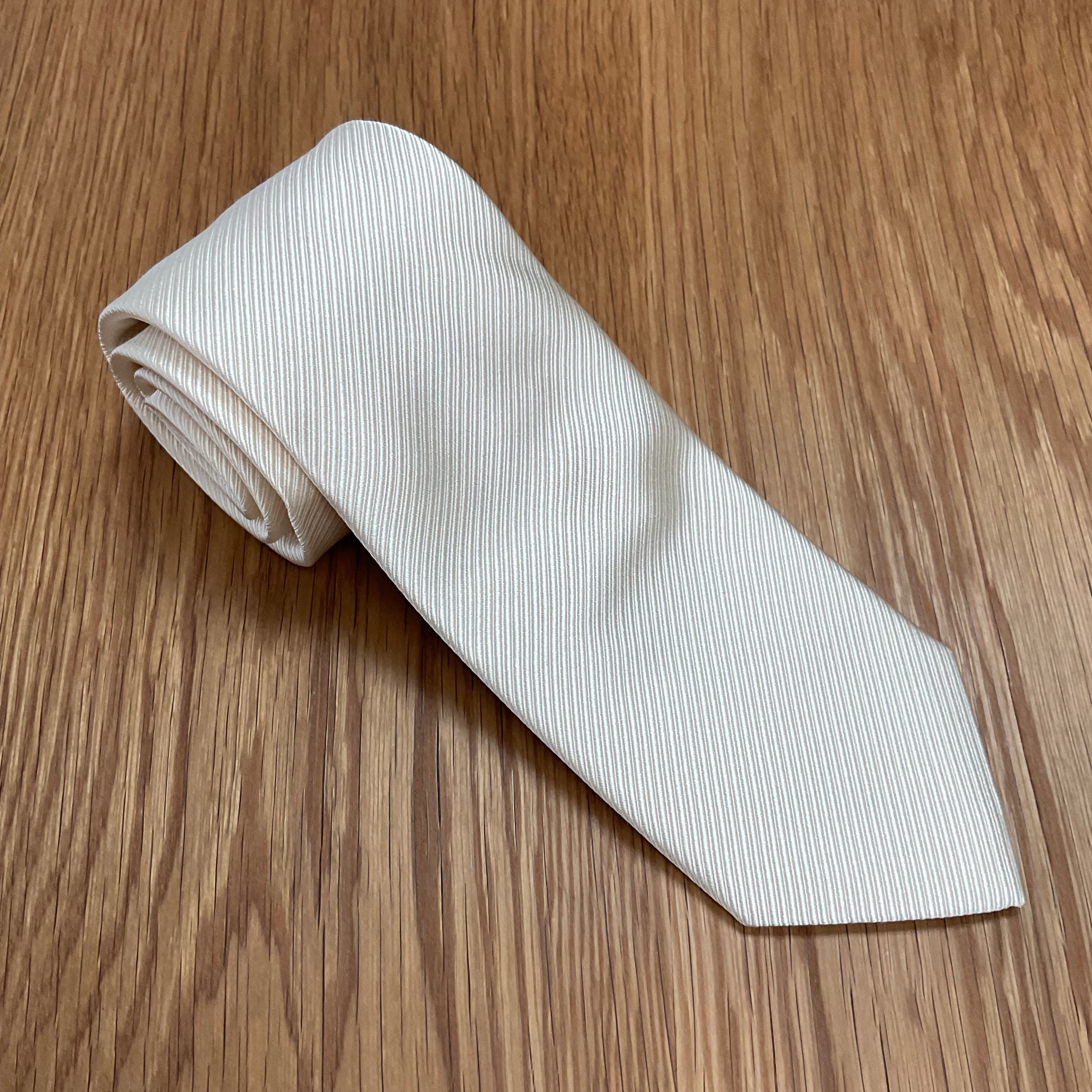 Champagne Textured Twill Tie David Donahue