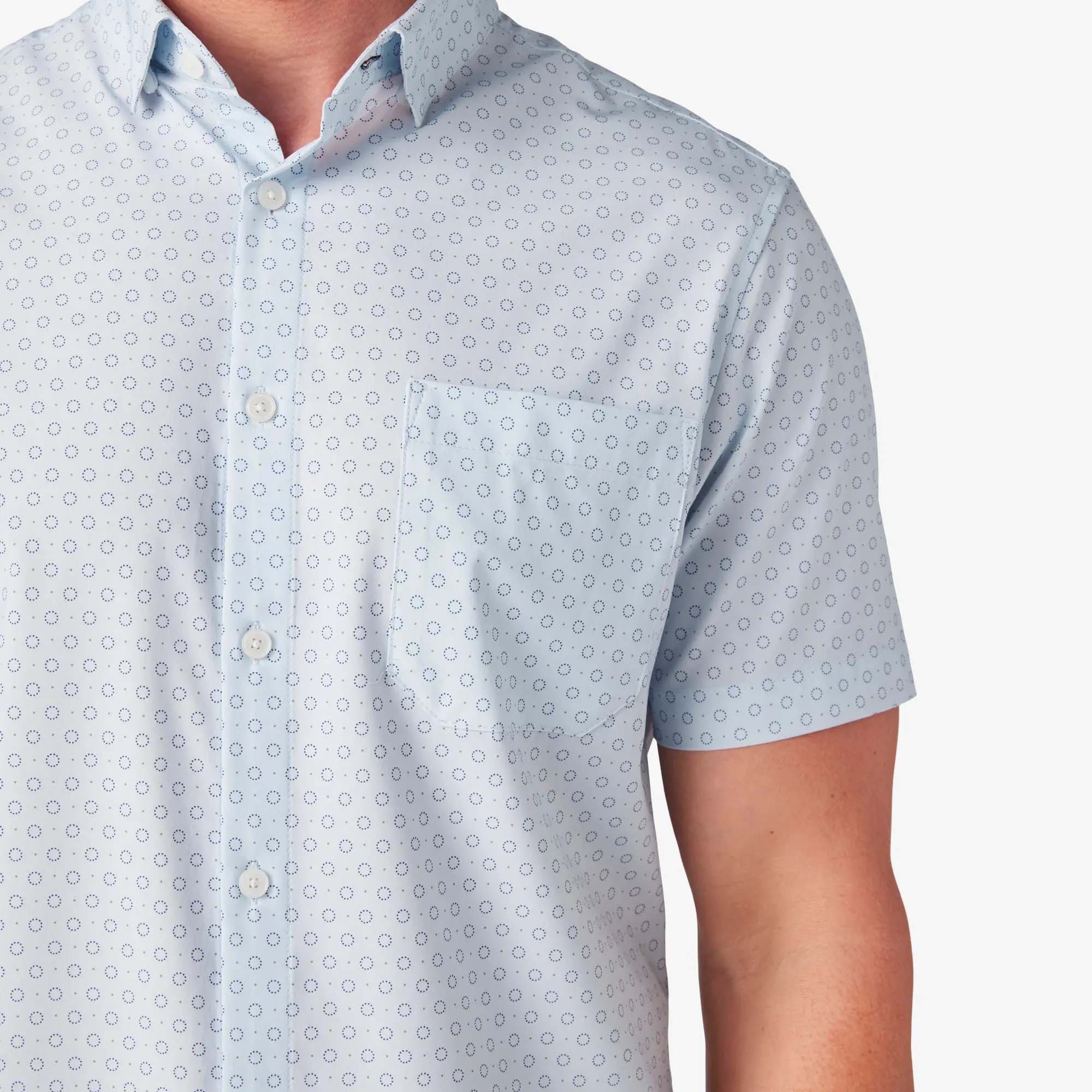 Circle Dot Print Mizzen and Main Shirt 