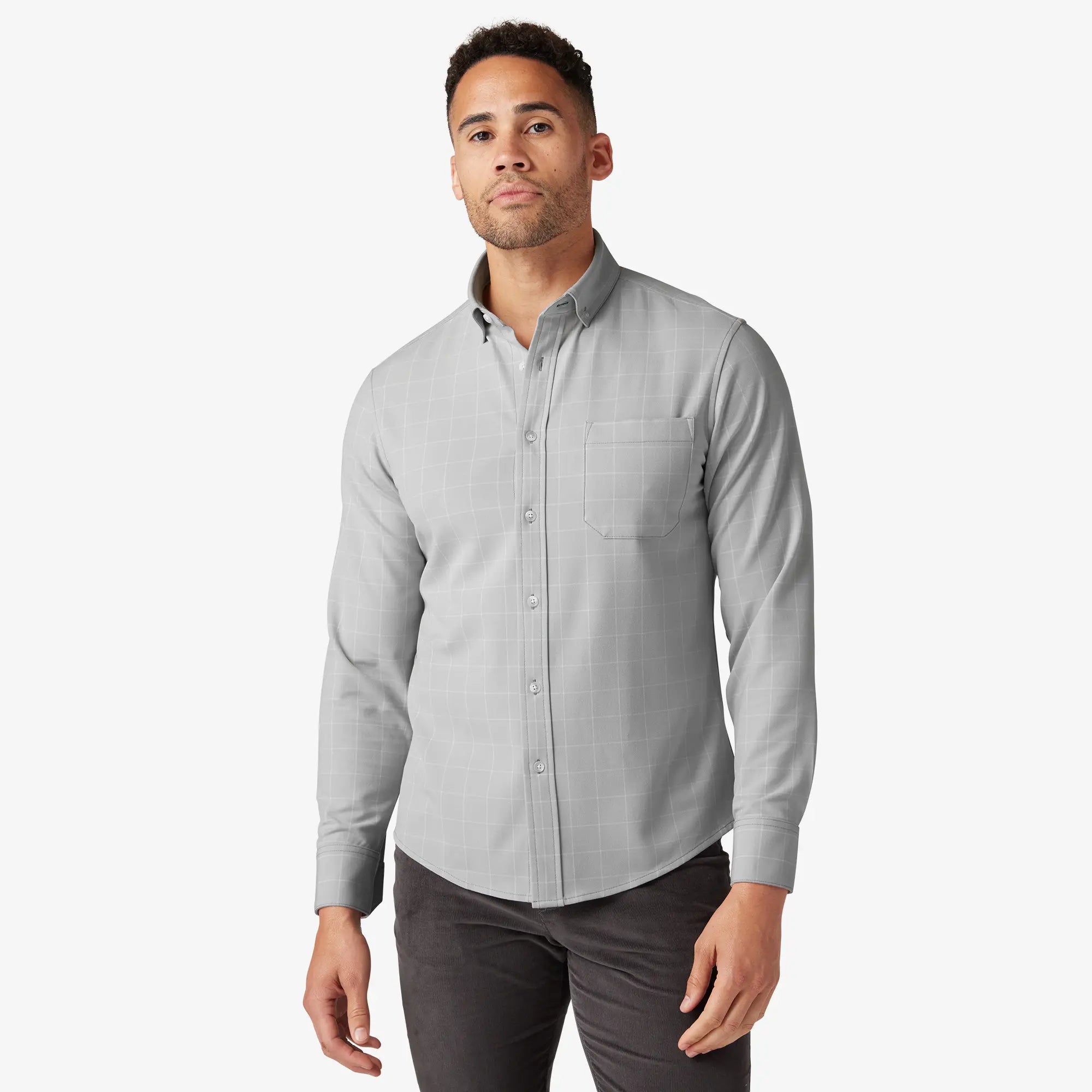 City Flannel  Silver Washington Plaid Mizzen + Main