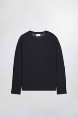 Clive Long Sleeve Waffle  - Black | NN.07