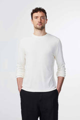 Clive Long Sleeve Waffle - Egg White | NN.07