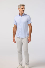 Cloud Blue Peter Gingham Halyard Short Sleeve Shirt
