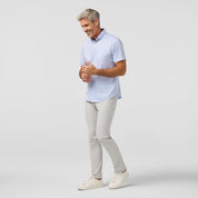 Cloud Blue Peter Gingham Halyard Short Sleeve Shirt | Mizzen+Main