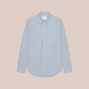 Colby Organic Cotton Twill Shirt Sky Mist NN.07