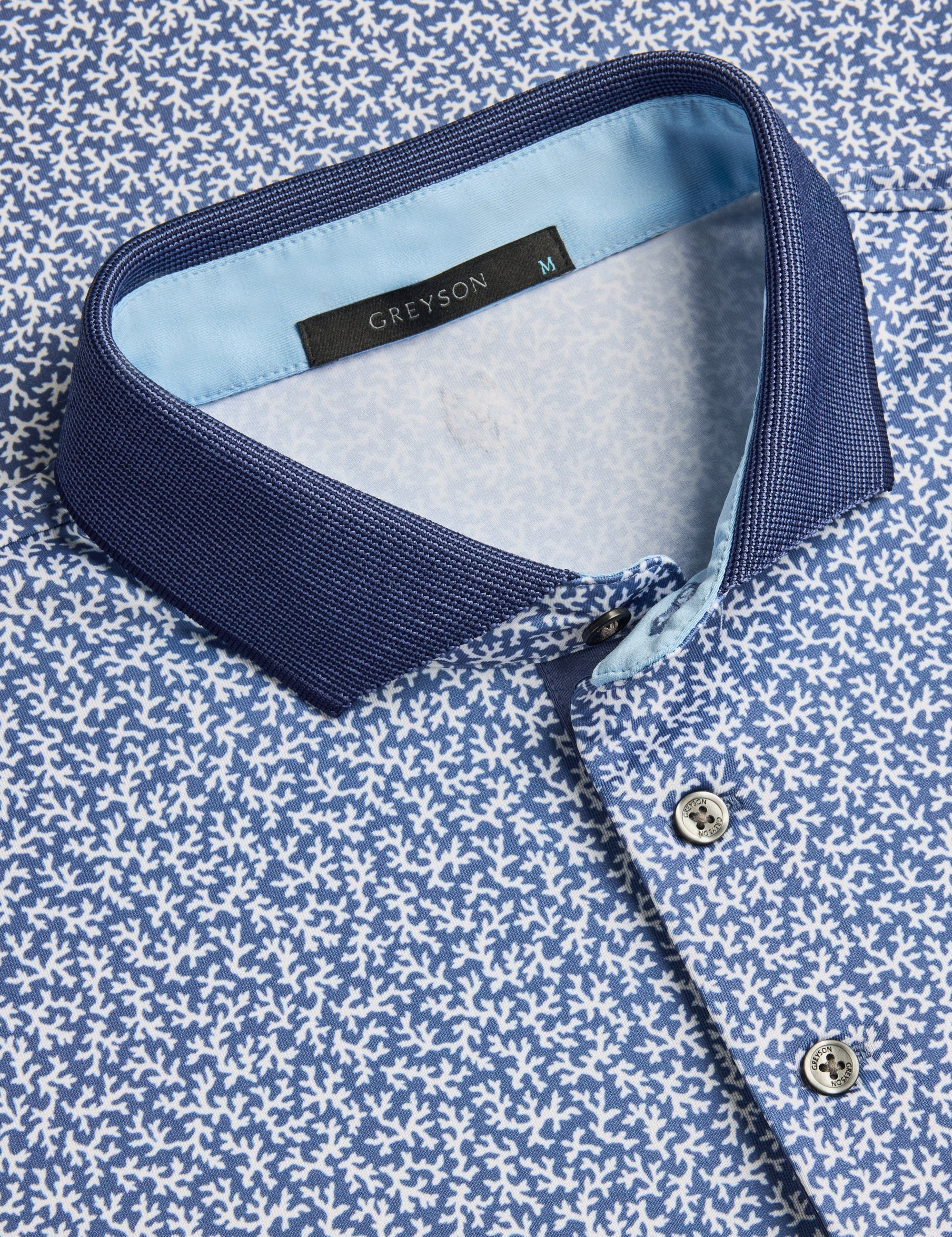Coral Dreams Short Sleeve Polo Falcon Greyson Clothiers