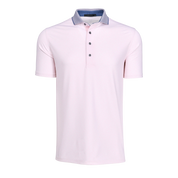 Coral Dreams Short Sleeve Polo Pink Sky Greyson Clothiers