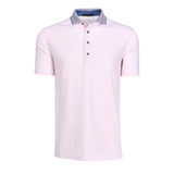Coral Dreams Short Sleeve Polo - Pink Sky | Greyson Clothiers