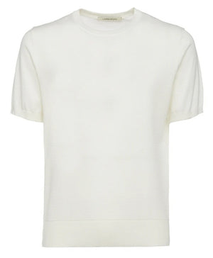 Cream Short Sleeve CrewCREAM SHORT SLEEVE CREW LORENZONI