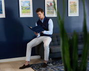 Cullinane Dress Shirt - Heathered Vista Blue, Holderness & Bourne