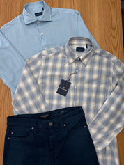 X-Soft Cotton Lyocell Shirt - Buffalo Check | Paul & Shark