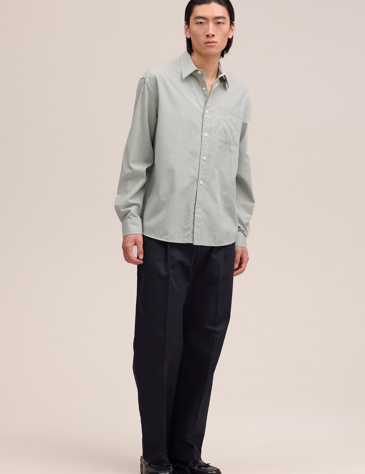 Deon Chambray Shirt Sea Spray NN.07