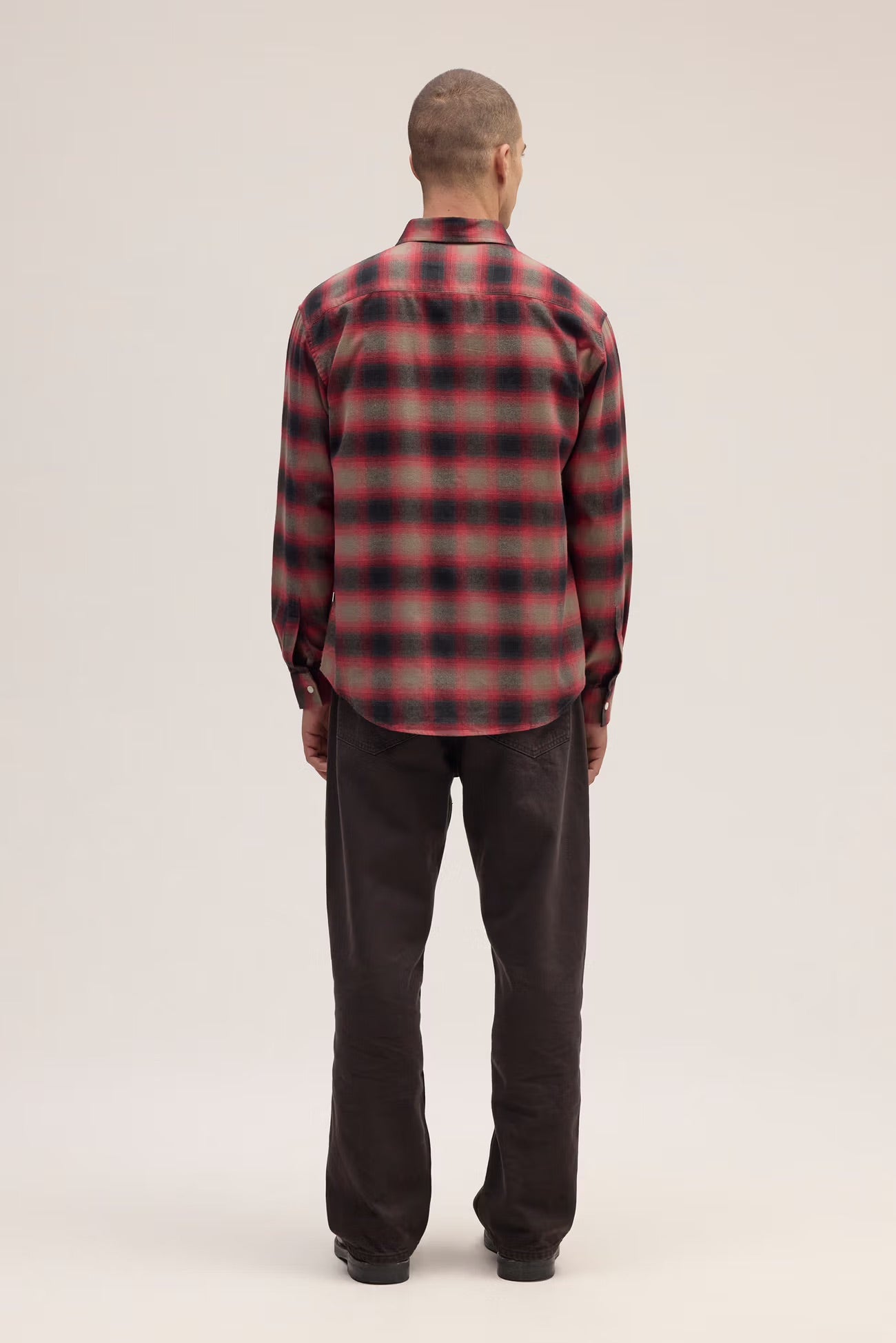 Deon Flannel Shirt in Red Check by NN07