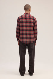 Deon Flannel Shirt in Red Check by NN07