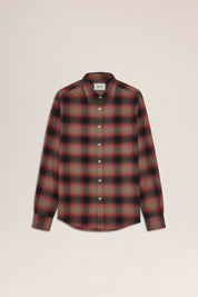 Deon Flannel Shirt in Red Check by NN07