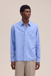 Deon Chambray Shirt in Blue Quartz by NN07
