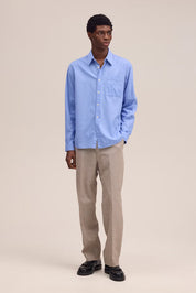 Deon Chambray Shirt in Blue Quartz by NN07