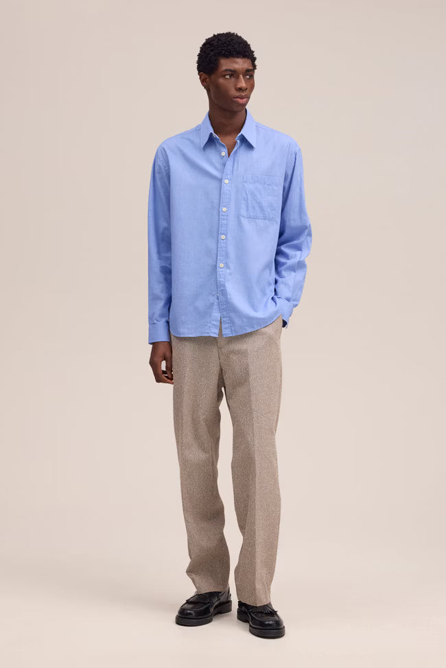 Deon Chambray Shirt in Blue Quartz by NN07