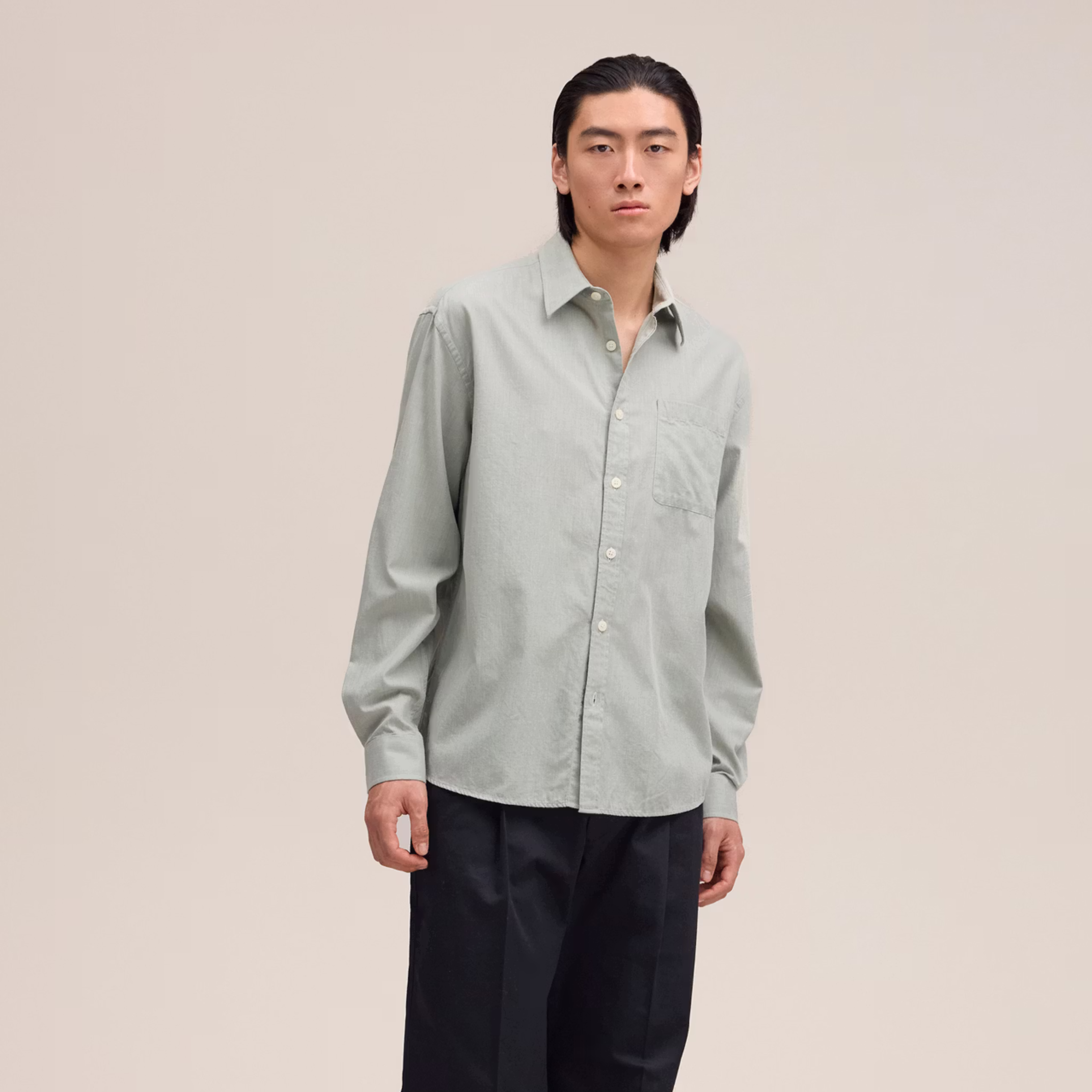 Deon Chambray Shirt Sea Spray NN.07