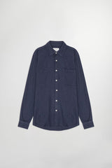 Deon Flannel Shirt - Navy Blue | NN07