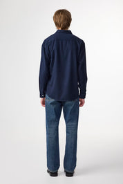 Deon Flannel Shirt Navy Blue NN.07