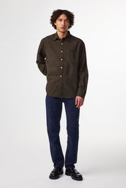 Deon Flannel Shirt Dark Army by NN.07