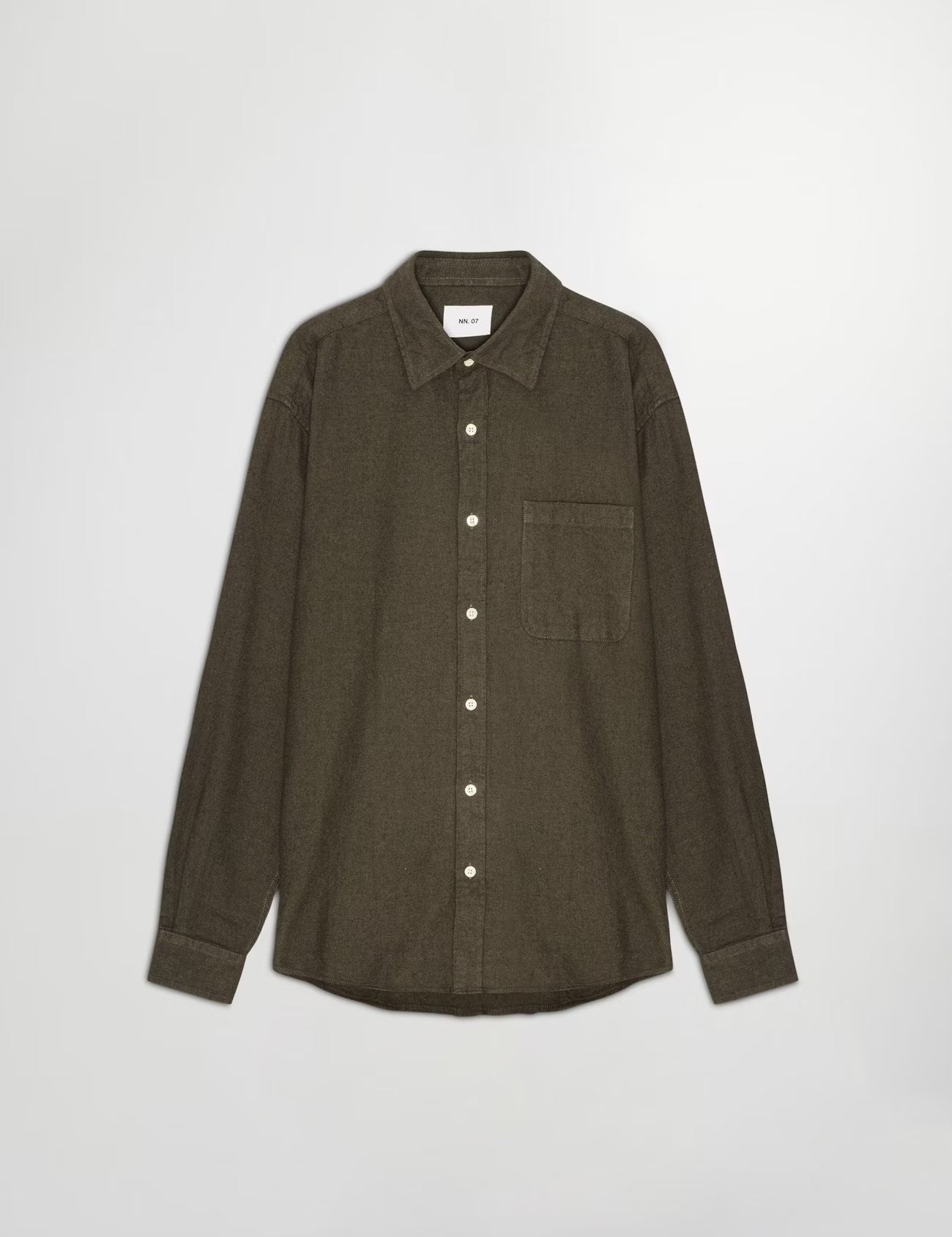 Deon Flannel Shirt Dark Army by NN.07