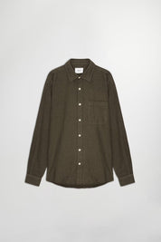 Deon Flannel Shirt Dark Army by NN.07