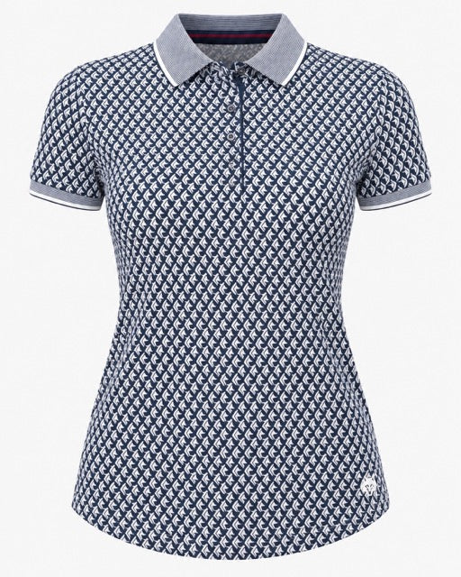 Diamonds All Day Scarlet Polo front