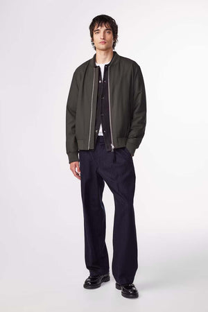 Dixon Zip Bomber Jacket NN07 Army Green 