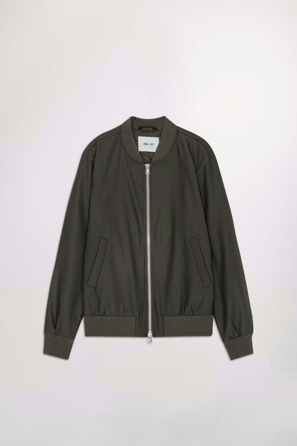 Dixon Zip Bomber Jacket NN07 Army Green 