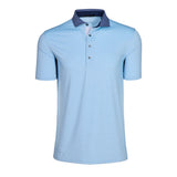 Drifter Short Sleeve Polo - Wolf Blue  | Greyson Clothiers