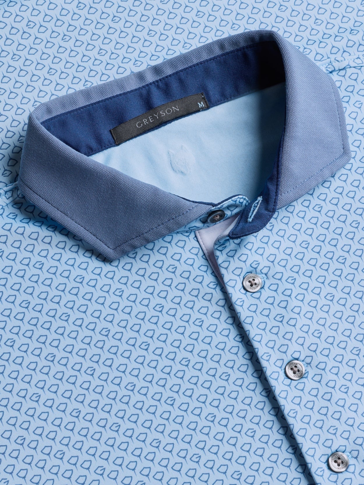 Drifter Short Sleeve Polo Greyson Clothiers Wolf Blue 