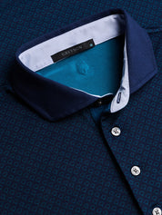 Drifter Short Sleeve Polo Maltese Blue Greyson Clothiers